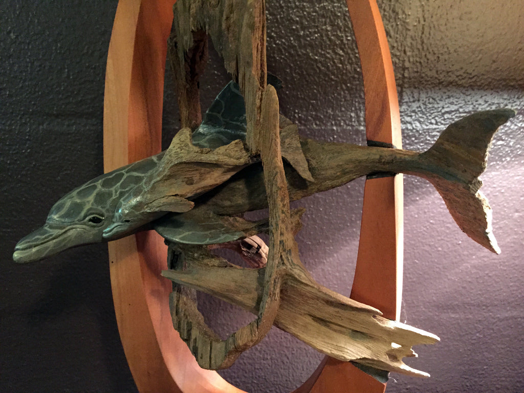 Rick Cain - "Circle in a Circle" Wood Sculpture