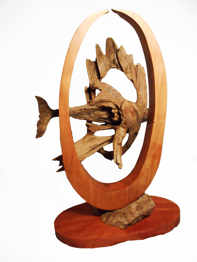 Rick Cain - "Circle in a Circle" Wood Sculpture