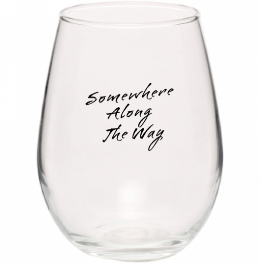 Fashion products Somewhere Along The Way Libbey Stemless Wine Glass - 11.75  oz, libbey stemless wine glasses